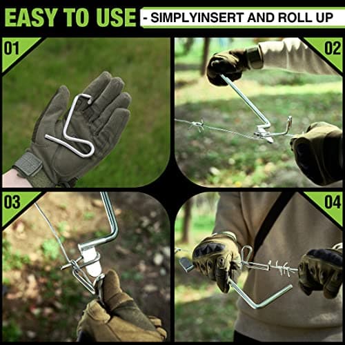 Saker 304 Stainless Steel Fence Wire Tensioner with Handle (20 PCS)