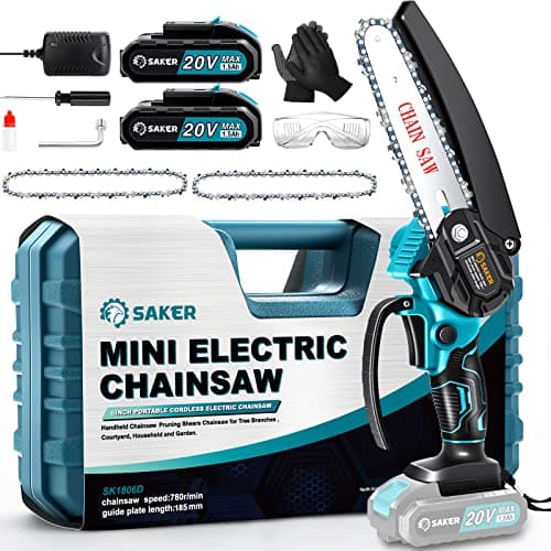 Saker Mini Electric Chainsaw Kit with Pink Color
