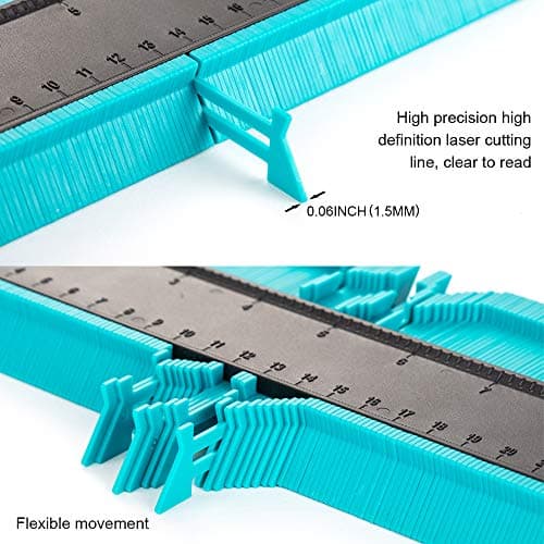 Contour Duplicator 10" Precise Irregular Shape Copy Tool for Woodworking Auto Body Pipes