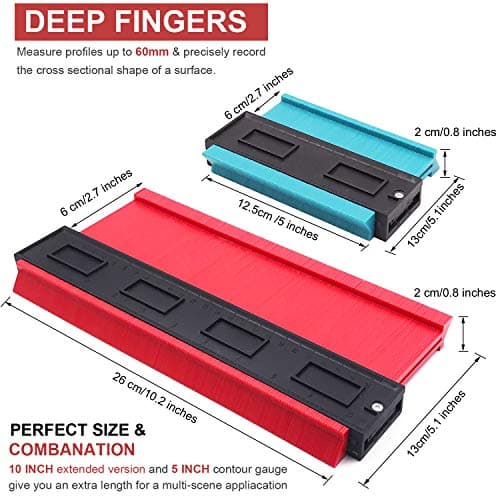 Relitec Contour Gauge Duplicators for Curved Shapes (Widen 5" & 10")