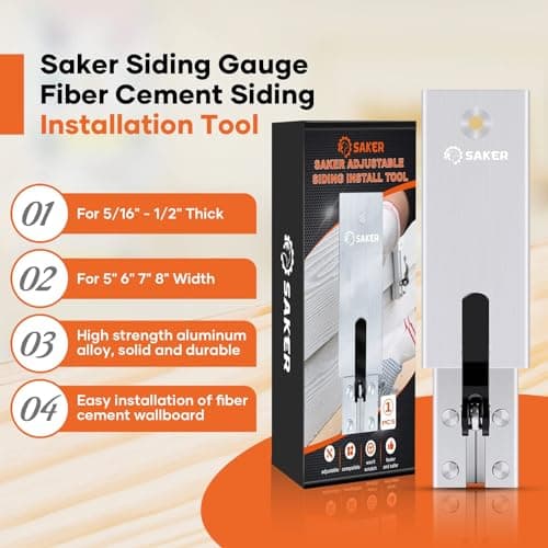 Adjustable Siding Install Tool for Fiber Cement Siding Installation