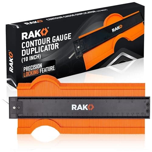 RAK Contour Gauge - 10 Inch Locking Edge Profile Tool for Flooring & Laying Tile