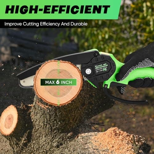 Saker Mini Chainsaw for Men|2025 Upgraded Mini Cordless Electric Chain Saw|Small Handheld Portable Chainsaw for Tree Trimmer and Garden,Father's Day Gift for Men Dad

Saker Mini Chainsaw|Mini Cordless Electric Chain Saw|Small Handheld Portable Batter