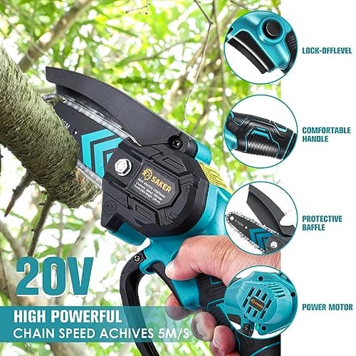 Saker Mini Chainsaw Cordless