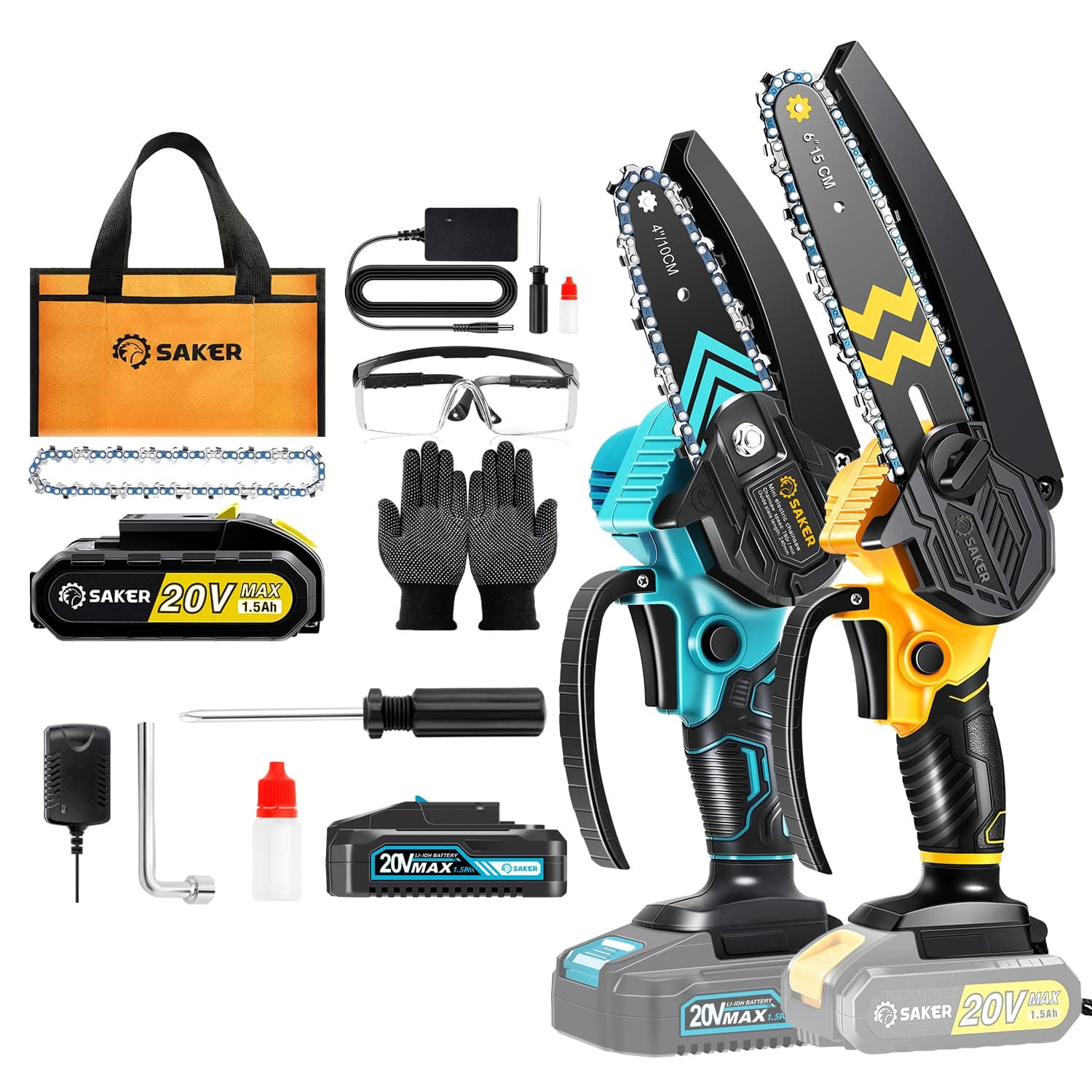 Saker Mini Chainsaw Cordless