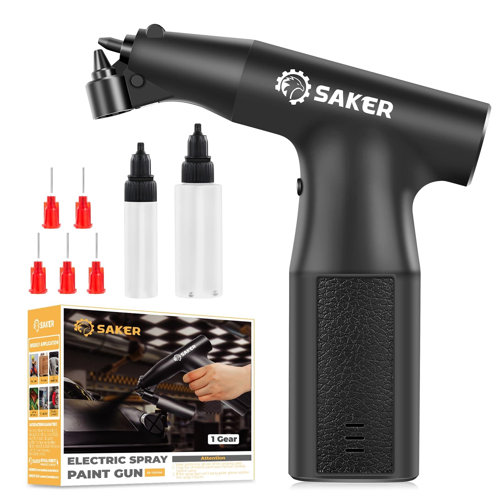 Electric Spray Paint Gun for Cars - Cordless, Handheld, High Power and Portable