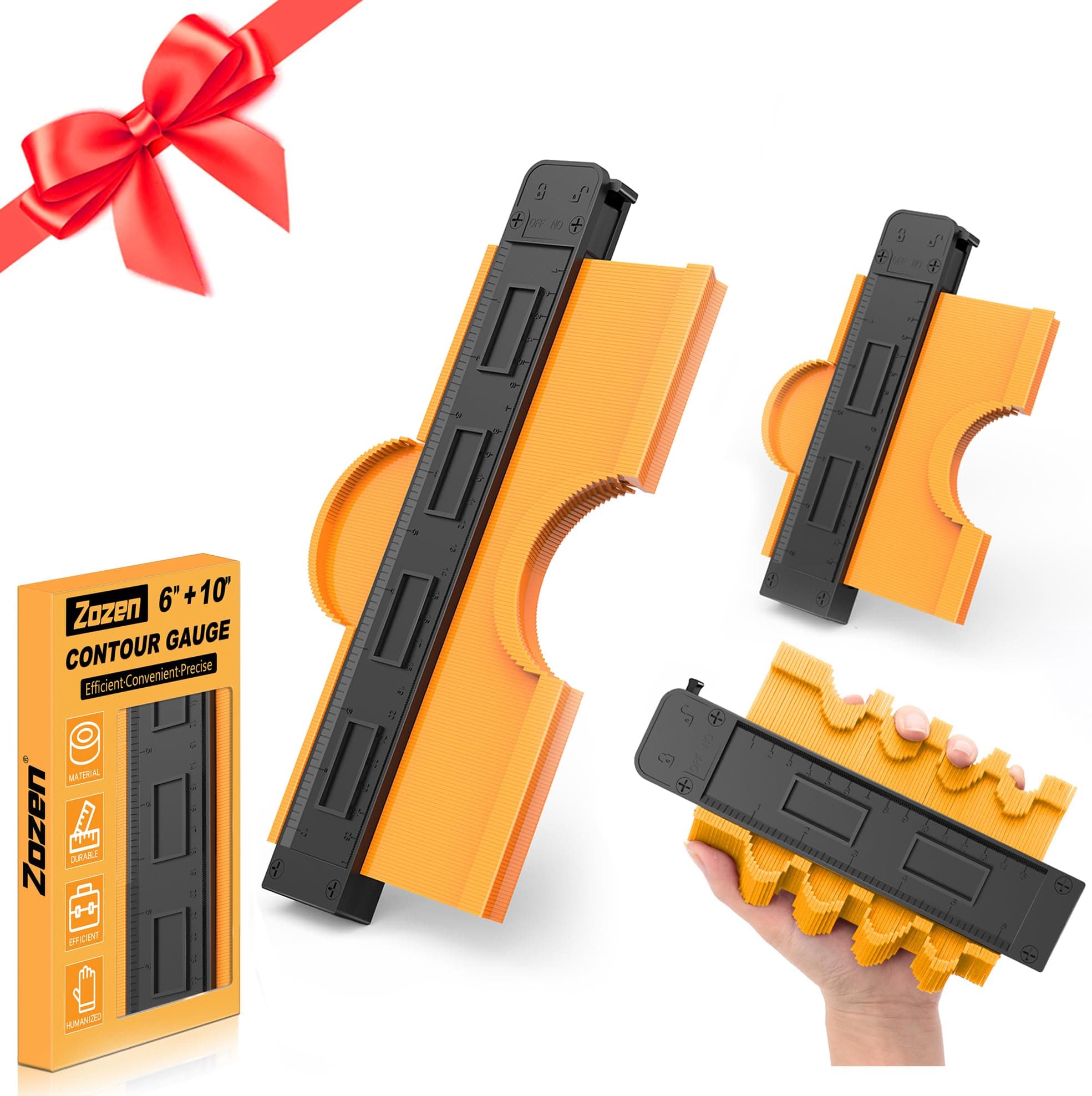 Contour Gauge with Lock, 2 Pack Duplicator Tool - Cool Gadgets for Men