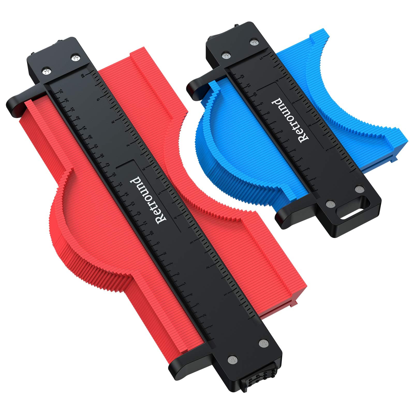 Contour Gauge Profile Tool with Lock, Pack of 2 - Copy Irregular Shapes for DIY, Woodworking, Carpentry